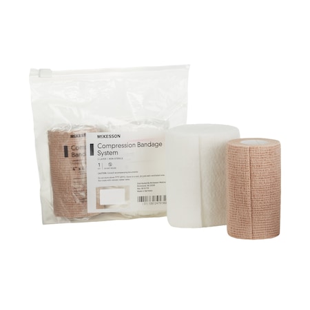 Mckesson 2 Layer Compression Bandage System Tan NonSterile, PK 8 1006